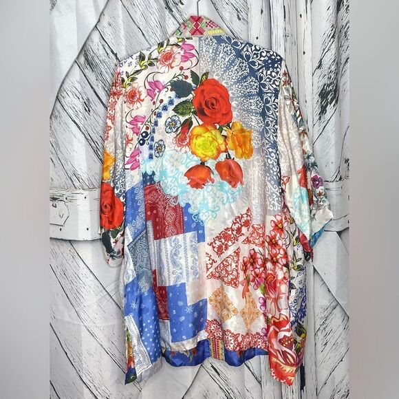 Johnny Was Silk Kimono Reversible XL - Picture 3 of 9